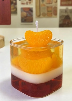 Orange Milk Jelly Candle