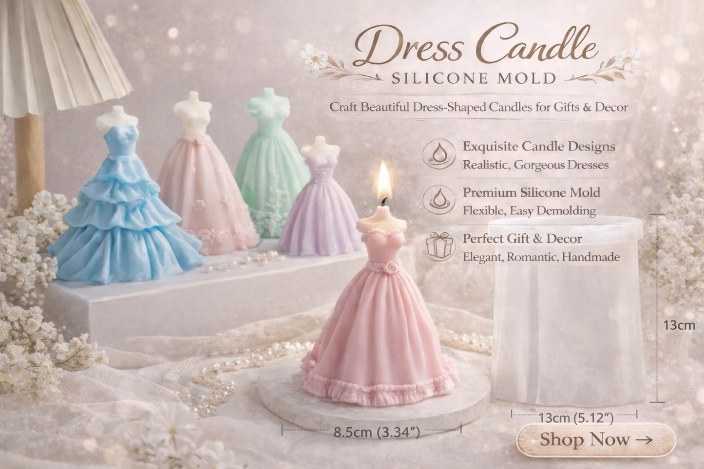 MJ-the Dress Candle