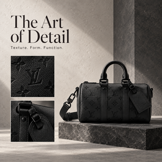 Unisex Mini Duffle Crossbody Bag – Gray & Black
