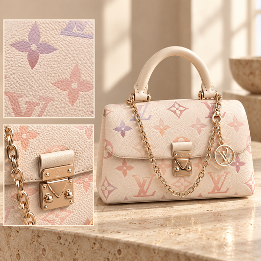 Pastel Gradient Mini Top Handle Chain Bag