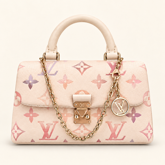 Pastel Gradient Mini Top Handle Chain Bag
